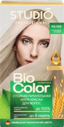 Краска для волос STUDIO Biocolor 90.102 Платиновый блондин, 115мл, вид