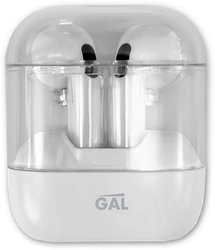 Наушники беспроводные GAL с микрофоном, белые, Арт. TW-1190