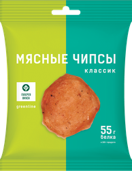 Чипсы мясные сыровяленые из курицы ГАЛЕРЕЯ ВКУСА, 30г, детальное фото