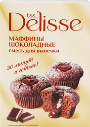 Смесь для выпечки DELISSE Маффины Шоколадные, 300г, фотография
