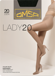 Колготки женские OMSA Lady, 20 den nero 5, крупный план