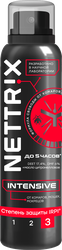 Аэрозоль репеллентный NETTRIX Intensive от комаров, мошек, мокрецов, степень защиты 3IRPI, 150мл, крупный план