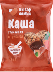 Каша гречневая ВЫБОР СЕМЬИ с грибами, 35г, фотография