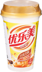 Напиток чайный YOULEMEI Bubble teа Шоколад с мармеладками в стакане, 80г, вид
