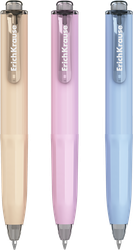 Ручка шариковая ERICHKRAUSE Poсket Pen Matic&Grip Yummy 0.5, автоматическая, синий, крупный план