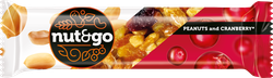 Батончик NUT&GO Арахис-клюква, 42г, вид