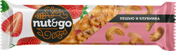 Батончик NUT&GO Кешью-клубника, глазированный, 36г, вид
