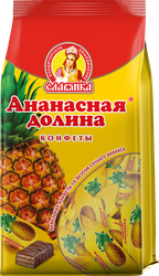 Конфеты вафельные СЛАВЯНКА Ананасная долина, 200г, детальное фото