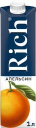 Нектар RICH Апельсиновый с мякотью, 1л, детальное фото