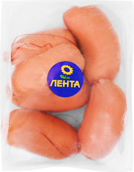 Сардельки ЛЕНТА Выбор экспертов Свиные, весовые, изображение