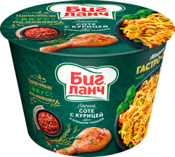 Лапша БИГ ЛАНЧ Соте с курицей и пряными травами, 90г, изображение