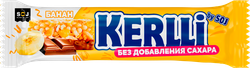 Батончик злаковый KERLLI с бананом, глазированный без сахара, 45г, фото