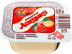 Паста КОМБИНАТ КУБАНЬ Кубанская Лакомка с фундуком и какао, 50г, фотография