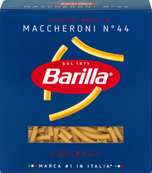 Макароны BARILLA Maccheroni №44 из твердых сортов пшеницы, группа А высший сорт, 450г, фотография
