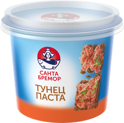 Паста САНТА БРЕМОР с тунцом и лососем, 140г, вид