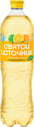 Вода+Сок СВЯТОЙ ИСТОЧНИК лимон-цитрус, газированная, 1л, крупный план