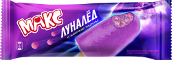 Фруктовый лед MAX Луналед, со вкусом земляники и мармеладом со вкусом бабл-гам, эскимо, 55г, картинка
