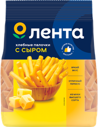 Палочки хлебные ЛЕНТА с сыром, 200г, фотография