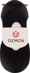 Подследники женские OEMEN с силиконовой вставкой на пятке, черные, Арт. KP006, фотография