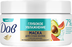 Маска для волос ДАВ Глубокое увлажнение, 300мл, детальное фото