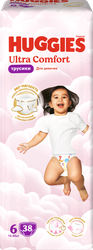 Подгузники-трусики для девочек HUGGIES  Ultra Comfort 6 15–25кг, 38шт, фото