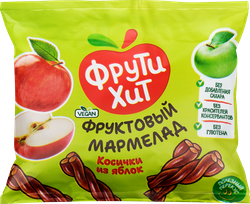 Мармелад жевательный ФРУТИХИТ Косички из яблок, без сахара, 45г, картинка