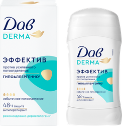 Дезодорант-карандаш женский ДАВ Derma Эффектив гипоаллергенный, 40мл, фотография