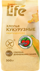 Хлопья кукурузные безглютеновые ЛЕНТА LIFE, 300г, детальное фото