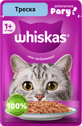 Корм консервированный для кошек WHISKAS Треска, рагу, 75г, фото