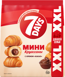 Мини-круассаны 7DAYS с кремом какао, 335г, детальное фото