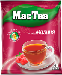 Напиток чайный растворимый MACTEA со вкусом малины, 20пак, картинка