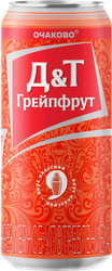 Напиток пивной ОЧАКОВО ДиТ Грейпфрут нефильтрованный пастеризованный осветленный 7%, 0.45л, фото