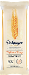 Макароны ДОБРОДЕЯ Bucatini №5 trafilata al bronzo, группа А высший сорт, 500г, крупный план