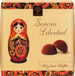 Трюфели LIBERTAD Senora с карамелизированным фундуком, 120г, картинка