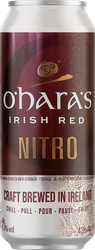 Пиво темное O'HARA'S Irish Red Nitro фильтрованное пастеризованное 4,3%, 0,44л, вид