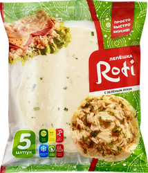 Лепешка РИЗЫК Roti, с зеленым луком, 450г, фотография