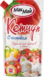 Кетчуп МАКМАЙ с чесноком, 270г, вид