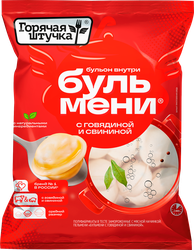 Пельмени ГОРЯЧАЯ ШТУЧКА Бульмени, с говядиной и свининой, 400г, фото