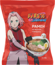 Лапша NARUTO Рамен со вкусом говядины, 93г, фото