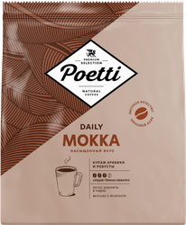 Кофе зерновой POETTI Mokka, 450г, фото