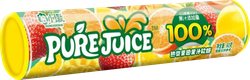 Мармелад жевательный PURE JUICE со вкусом клубники, манго, лимона, апельсина, 60г, крупный план