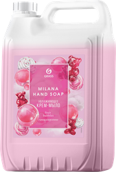 Жидкое крем-мыло GRASS Milana fruit bubbles увлажняющее, 5л, крупный план