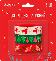 Набор скотчей CITY HOME TRADE декоративные бумажные, Арт. DTP3, 3шт, детальное фото