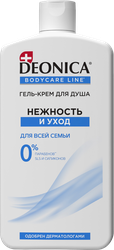 Гель-крем для душа DEONICA Нежность и уход, 750мл, изображение