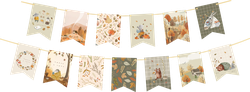 Гирлянда CITY HOME TRADE из бумажных флажков, 2м, картинка