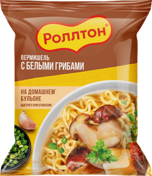 Лапша РОЛЛТОН Вермишель с белыми грибами, 60г, фото