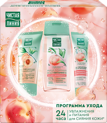 Набор подарочный ЧИСТАЯ ЛИНИЯ Peach boom, 190мл, фотография