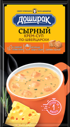 Крем-суп DOSHIRAK Cырный По-швейцарски, 23г, детальное фото