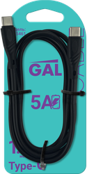 Кабель GAL CU-5461 Type C – Type C, 5А, изображение