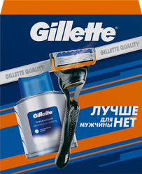 Набор подарочный GILLETTE Бритва Fusion c 1 сменной кассетой+Лосьон Освежающий, 50мл, изображение